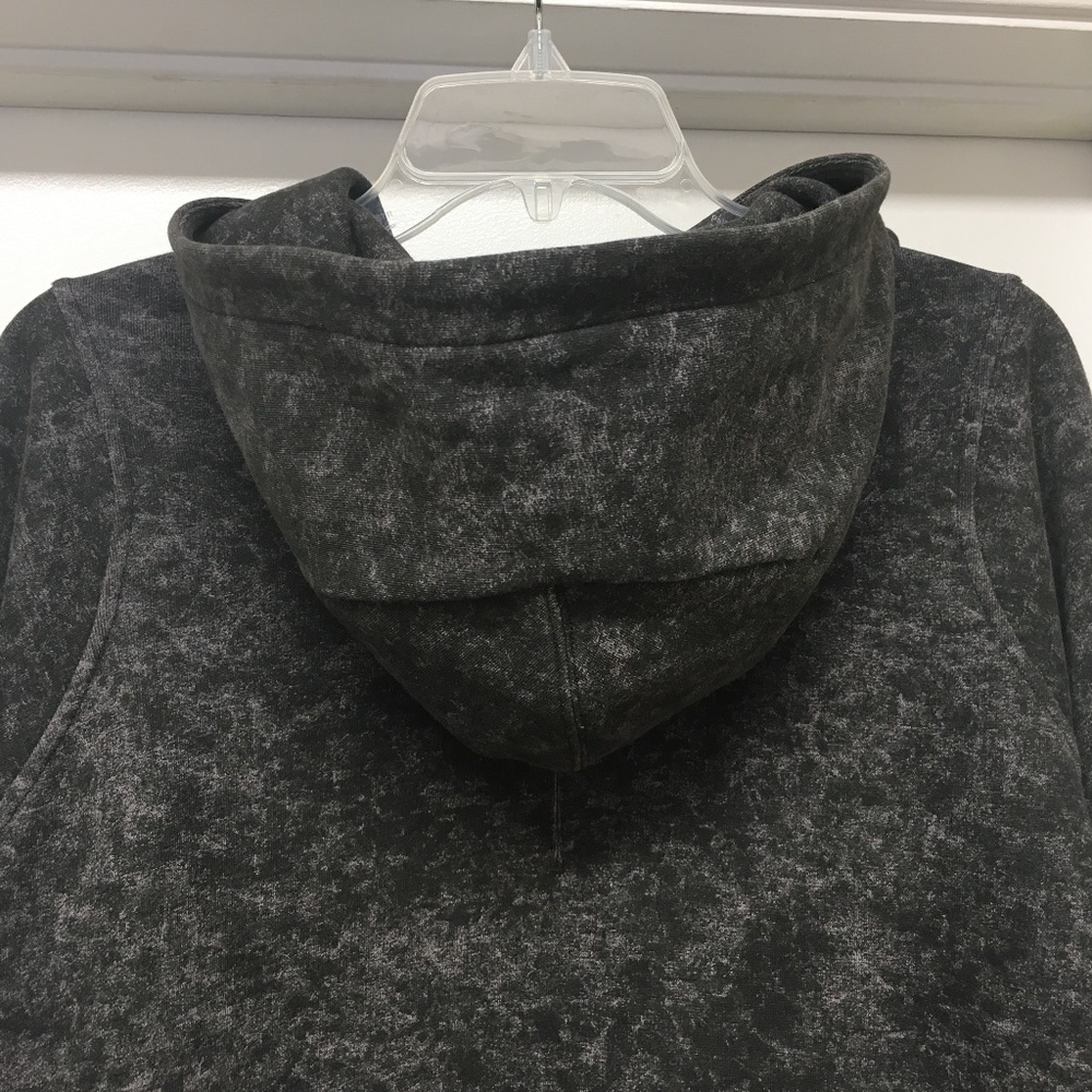 Lululemon Cotton French Terry Zip Hoodie Denim Wash Lavender Black EUC - Picture 10 of 12